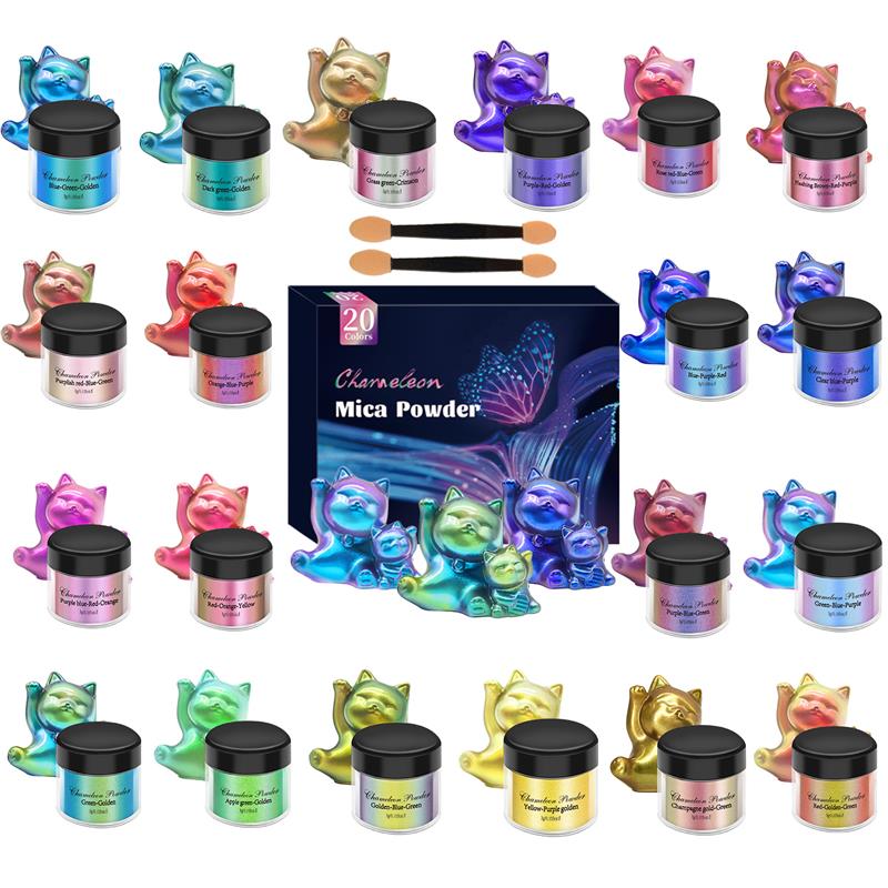 Epoxy Uv Resin Kit - 10/20 Farben Set Harz Farbwechsel Pigment