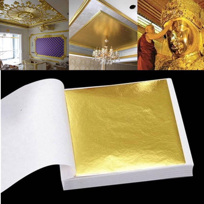 Gold Foil Flakes - 100 Stück Blatt reine 24 Karat