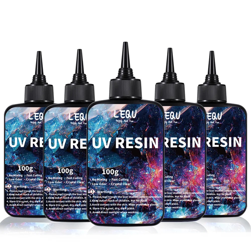 Epoxy Uv Resin Kit - 100g UV-Harz transparent, hart, verbesserte Version,