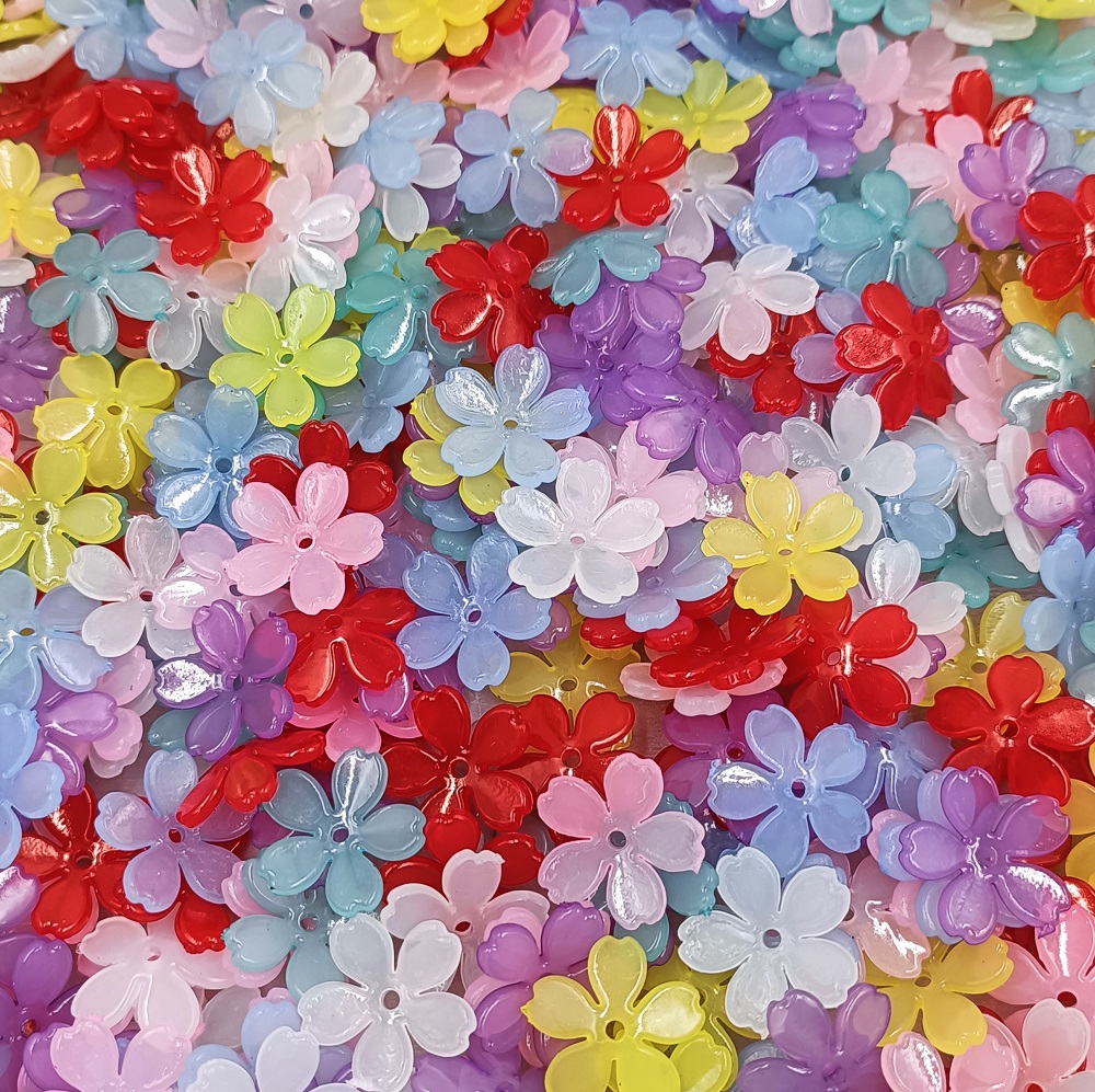 Flower Preservation Resin - 20 stücke Harz Sakura Blume Perle