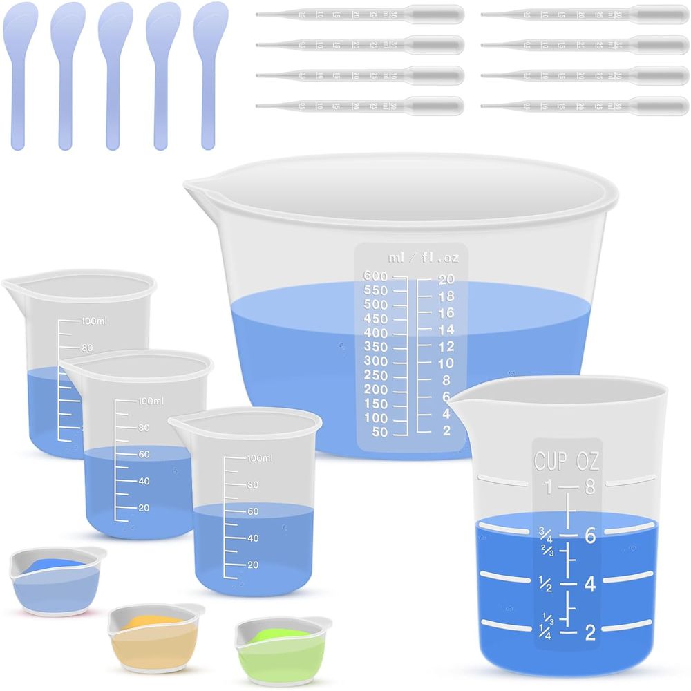 Mixing Cup Silicone - Silikon-Mischbecher oder Harz-Messbecher, 600ml/20oz Schüssel, 250