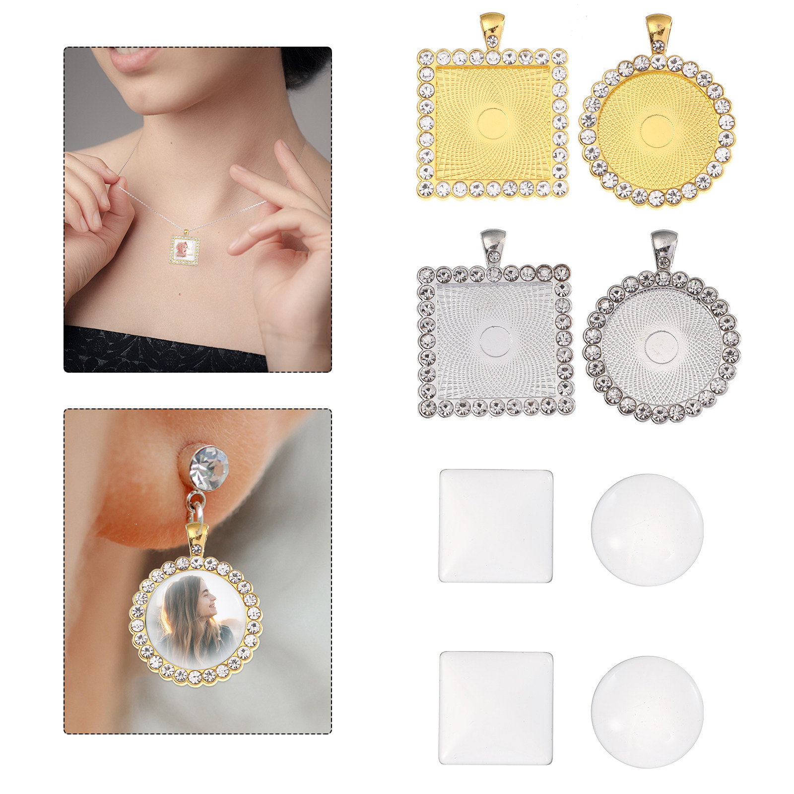 40 Stück Legierungs-Ohrschmuck – Resin Crafts Diy Bewertung und Preis