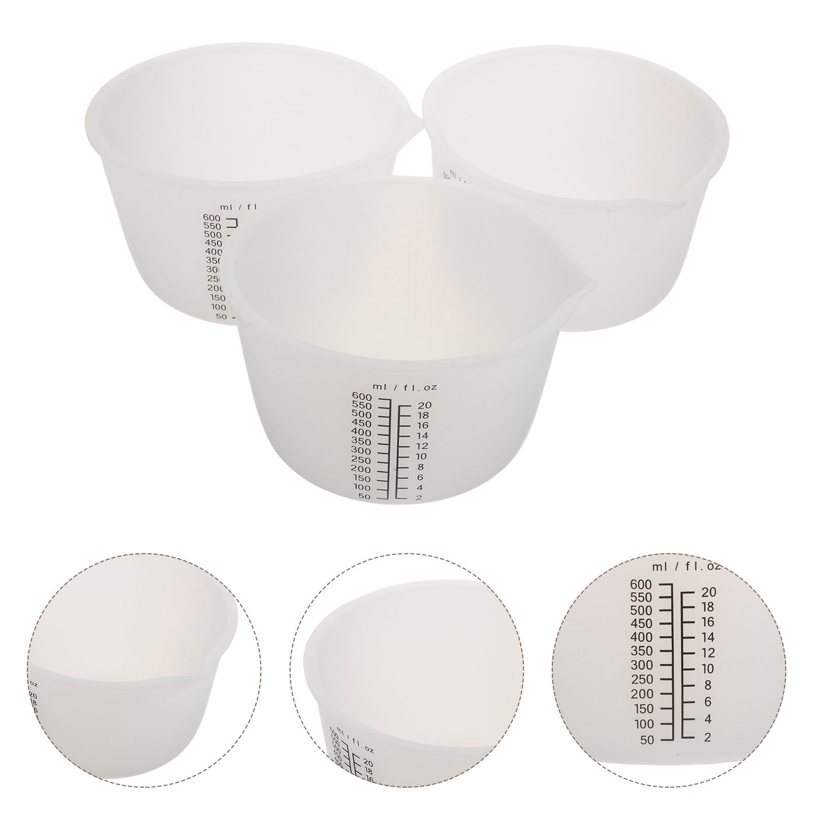 3 Stück Silikon-Mischbecher 60 – Mixing Cup Silicone Bewertung und Preis