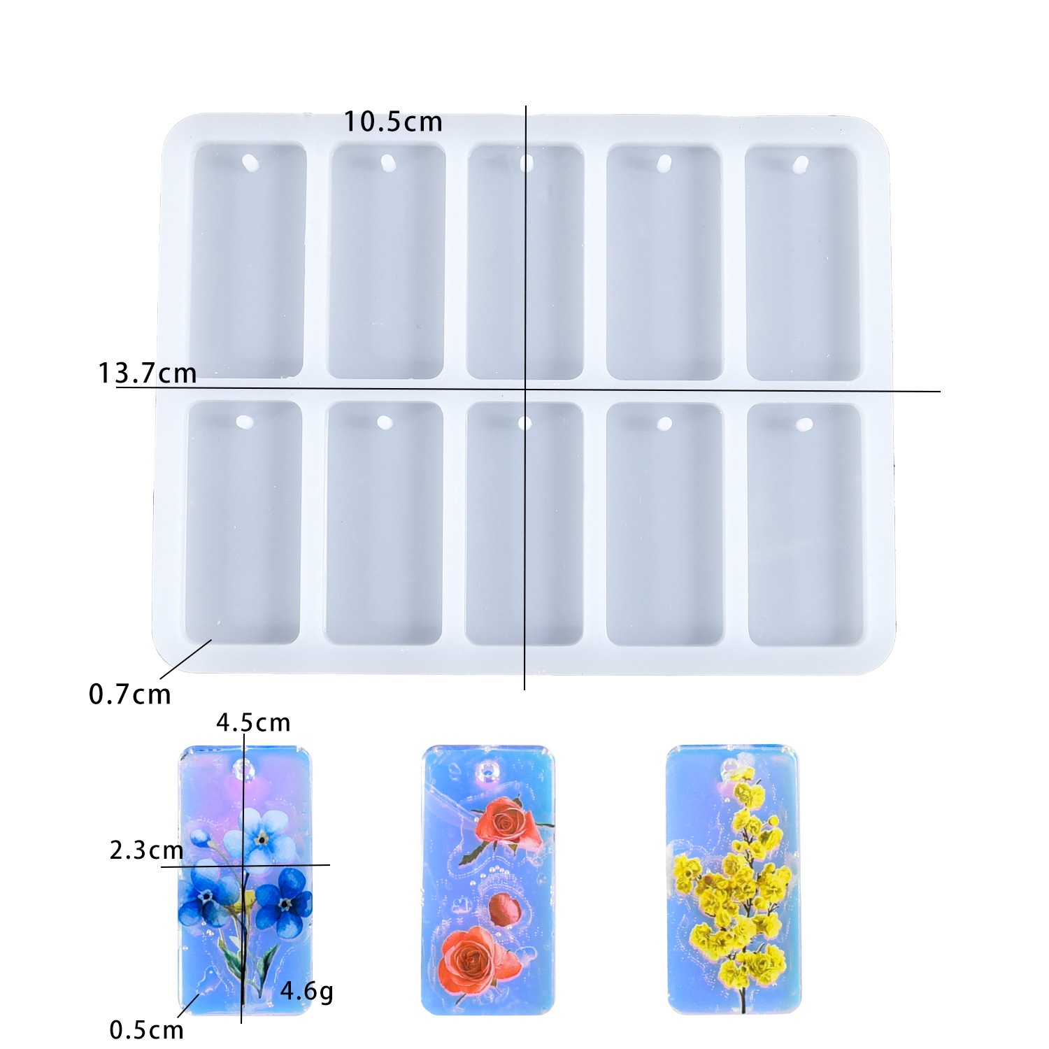 DIY Epoxidharz-Gießform, 10-fa – Silicone Mold Tray Bewertung und Preis