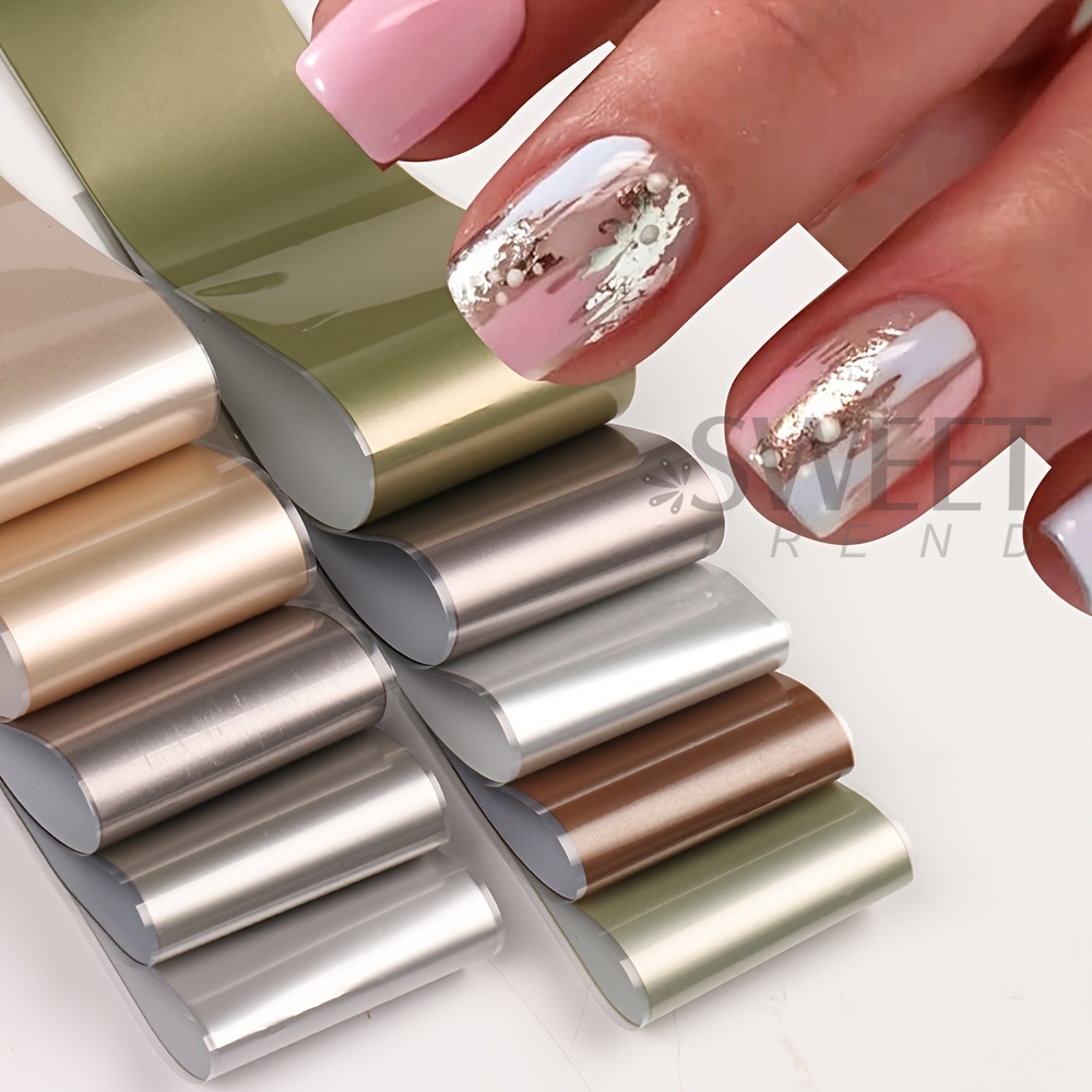 10 Arten Matte Metallische Nag – Gold Foil Flakes Bewertung und Preis