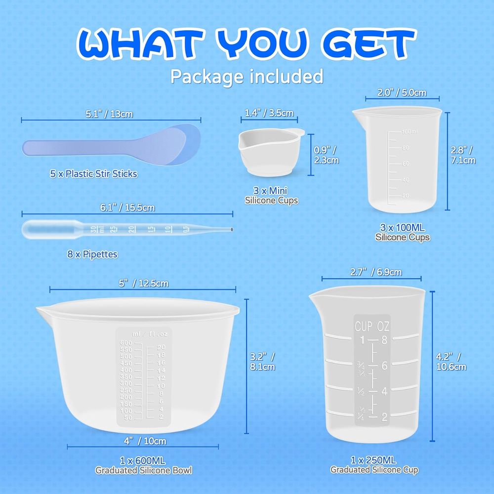 Silikon-Mischbecher oder Harz- – Mixing Cup Silicone Bewertung und Preis