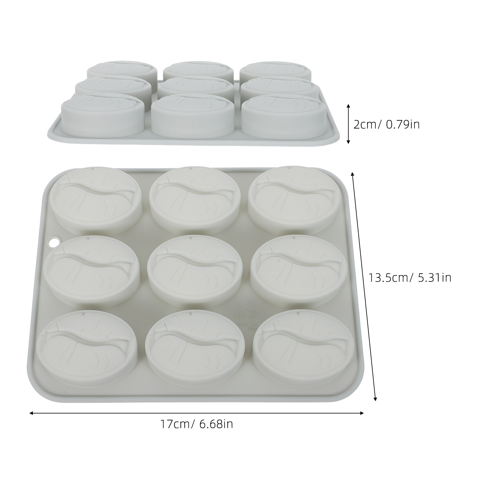 9-Fach-Silikonform für Kaffeeb – Silicone Mold Tray Bewertung und Preis
