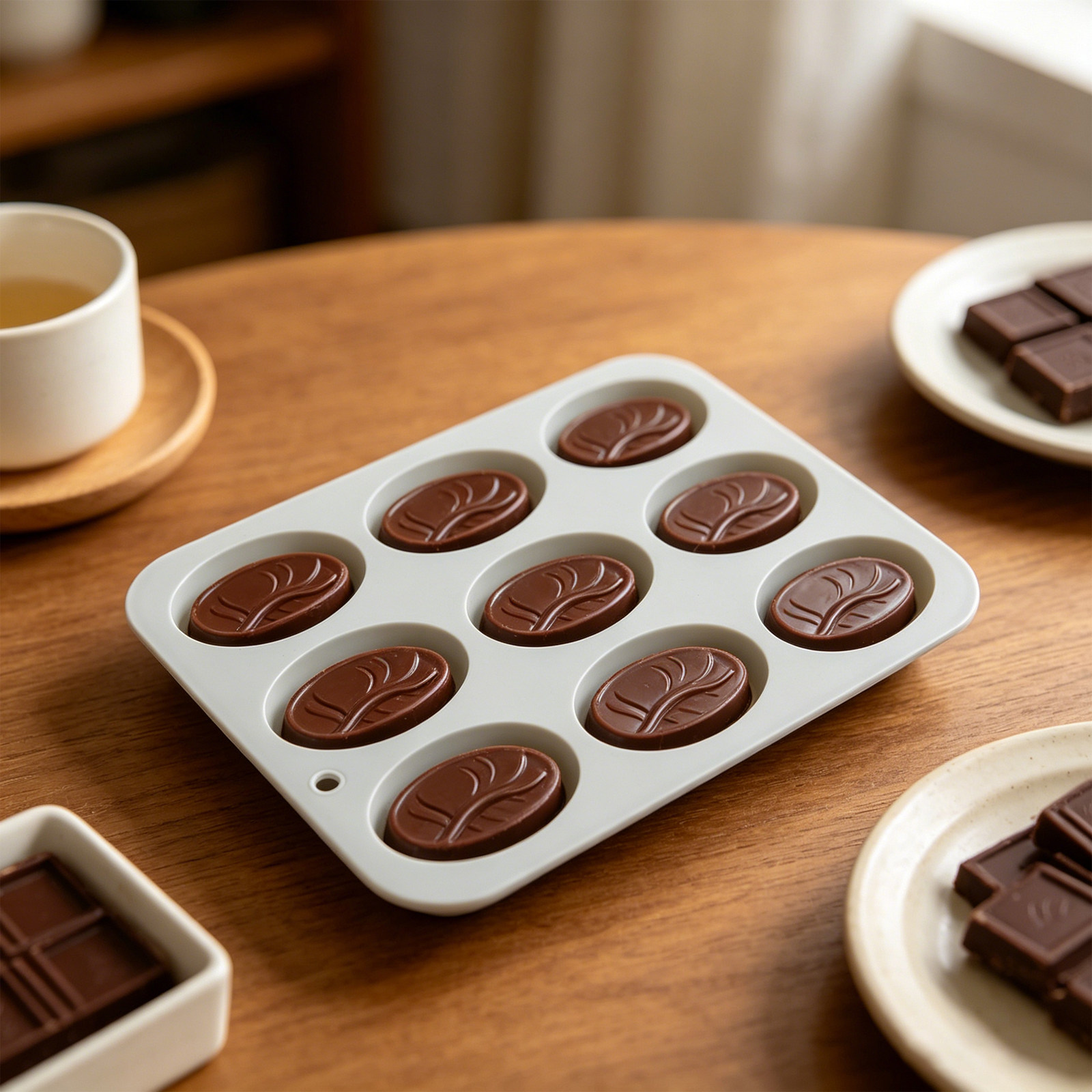 9-Fach-Silikonform für Kaffeeb – Silicone Mold Tray Bewertung und Preis